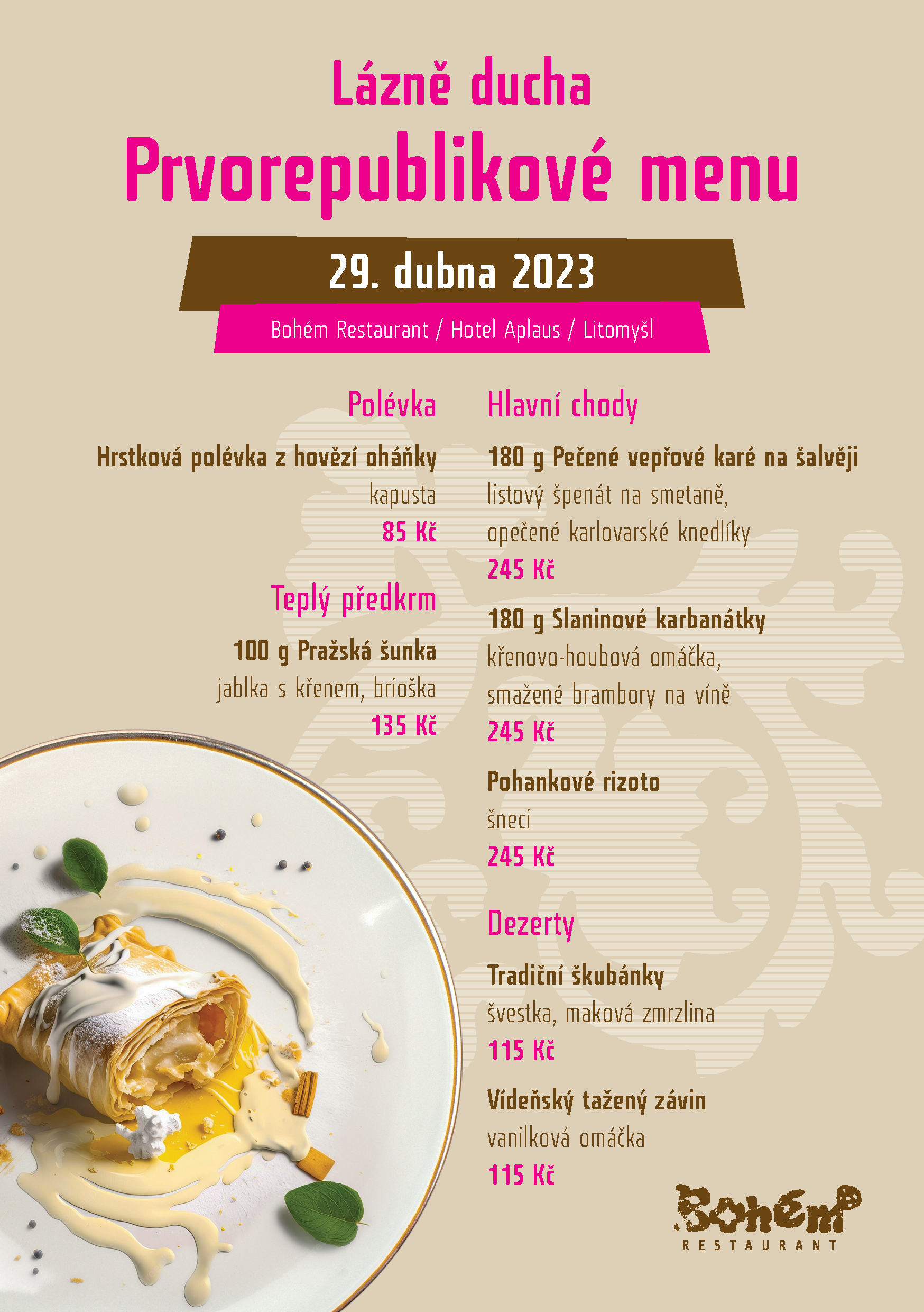 Zahájení lázeňské sezóny 2023 Hotel Aplaus